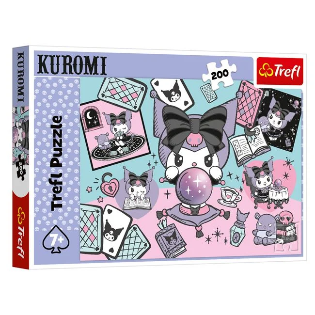 Puzzle Kuromi cu glob de cristal, 200 de piese