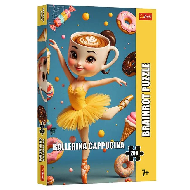 Puzzle Brainrot Ballerina Cappuccina, 200 de piese