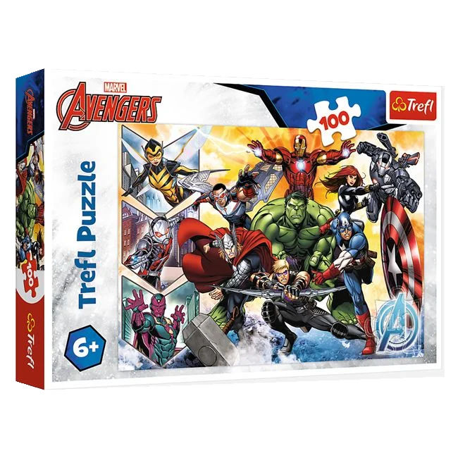 Puzzle Avengers cu supereroi, 100 de piese
