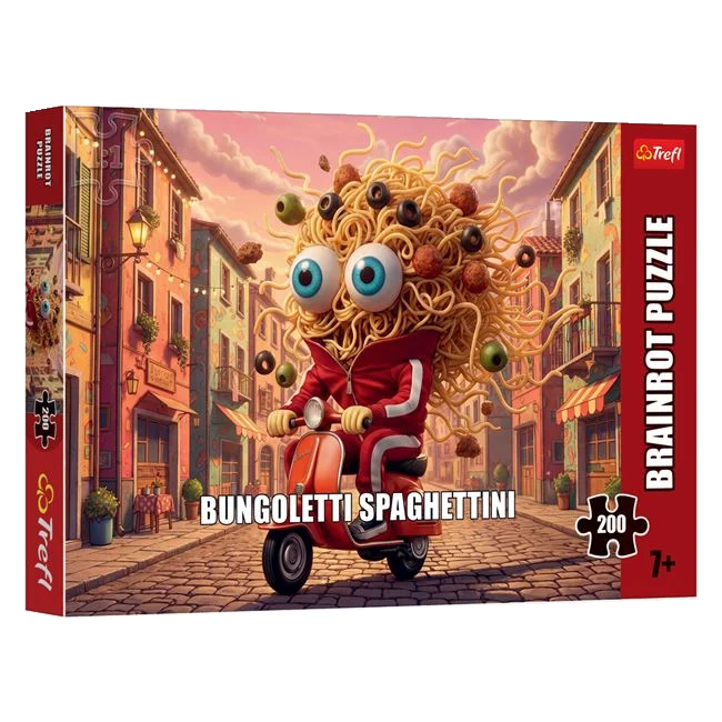 Puzzle Brainrot Bungoletti Spaghettini, 200 de piese