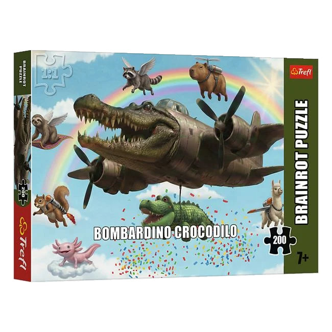Puzzle Brainrot Bombardino Crocodilo, 200 de piese