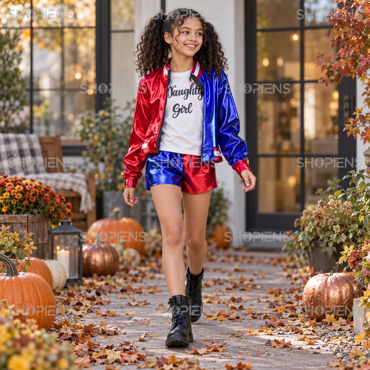 Ținută Harley Quinn De Halloween, 12–14 Ani