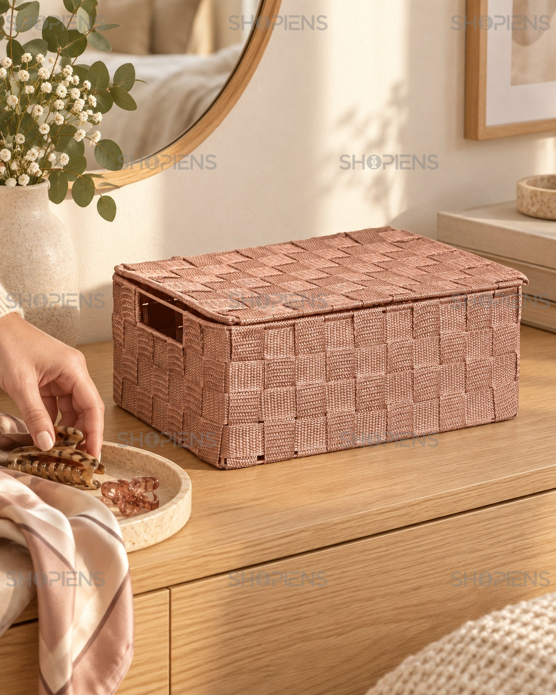 Cutie Somon cu Capac pentru Accesorii, 30 cm