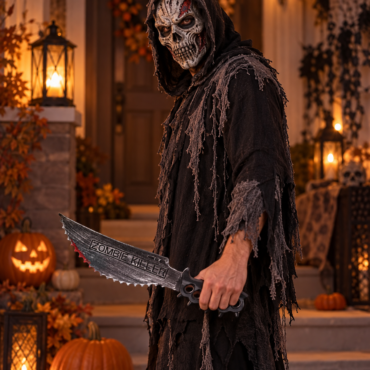 Cutit Zimtat Zombie Killer Pentru Halloween, 51 Cm - in folosinta 2 - Shopiens
