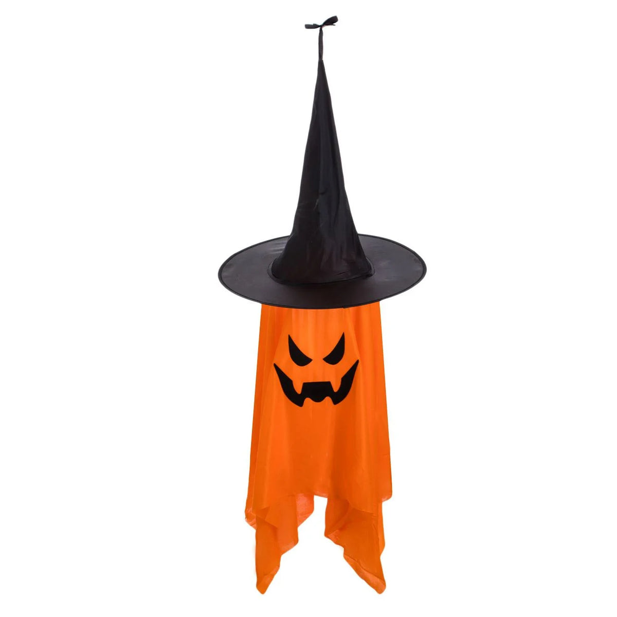Fantoma Dovleac Cu Palarie Si LED Alb Cald, Halloween 100 Cm - Shopiens