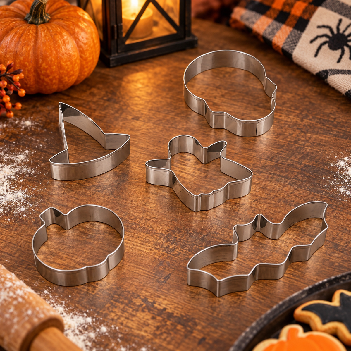 Forme Din Inox Pentru Biscuiti Halloween, Set De 5 - lifestyle principala - Shopiens