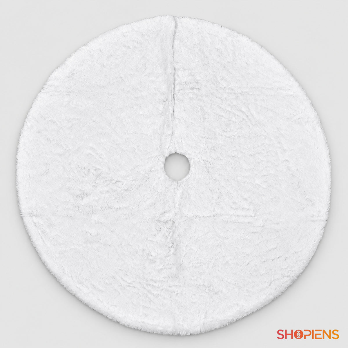 Fustă din imitație de blană albă pentru brad, 90 cm | Shopiens