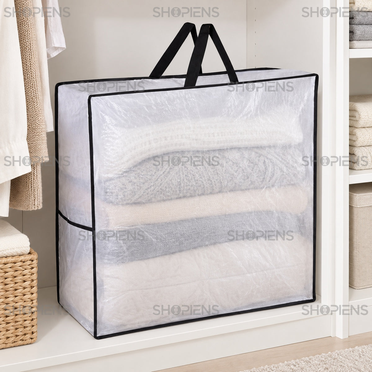 Geantă transparentă pentru textile, 60 cm