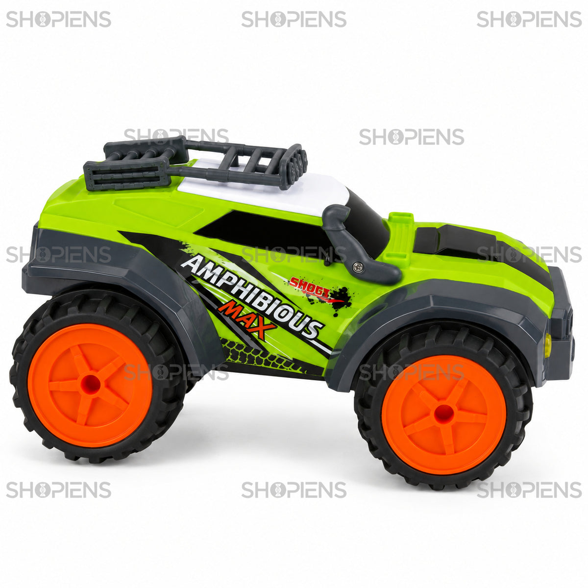 Mașină amfibie verde 4×4 cu telecomandă | Shopiens