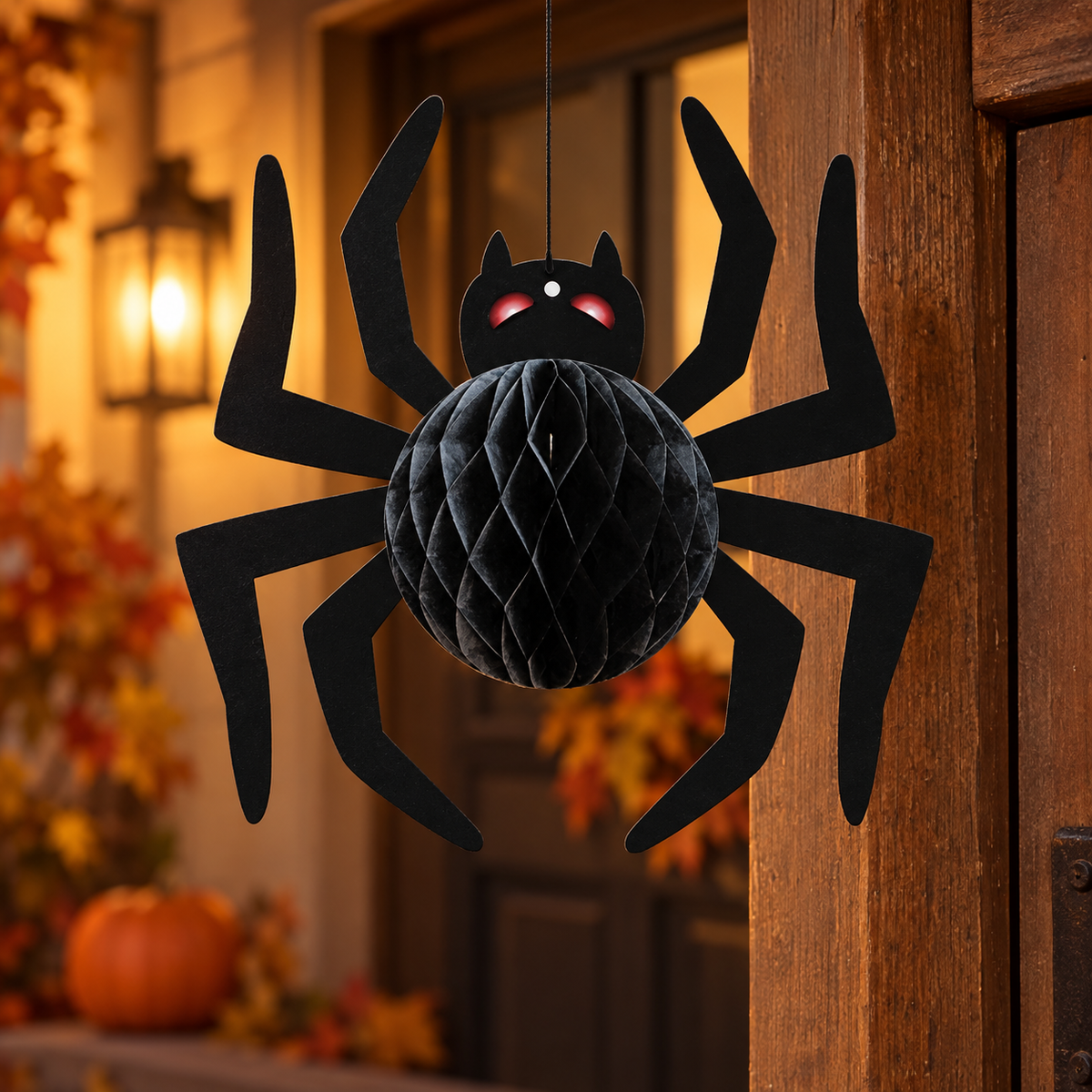 Paianjen Negru Din Hartie, Decor Halloween 18,5 Cm - Shopiens