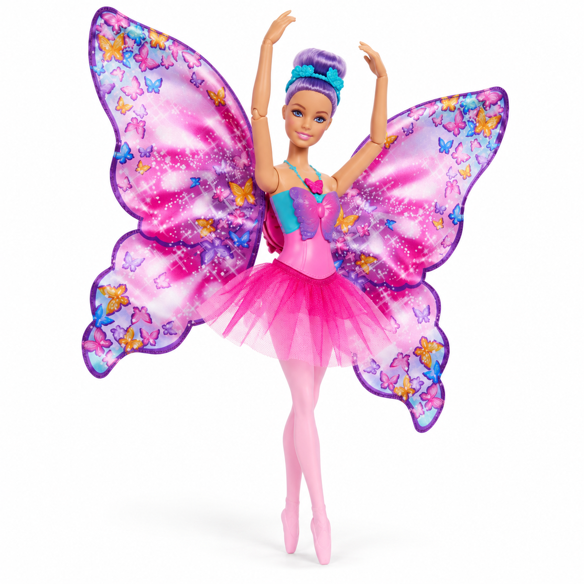 Păpușă Barbie balerină cu aripi de fluture | Shopiens