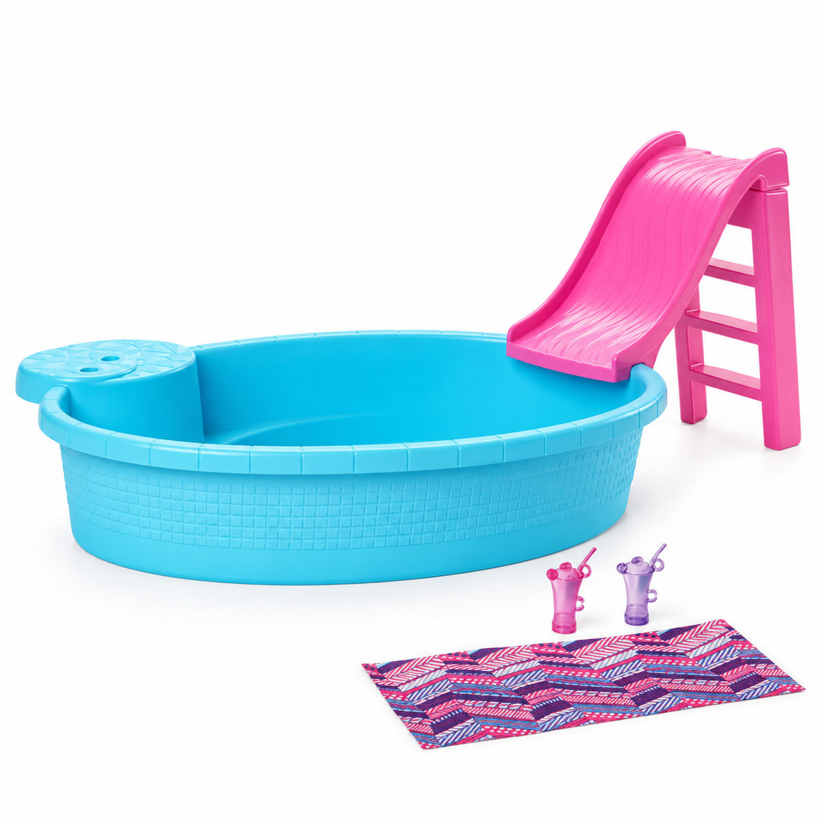 Păpușă Barbie cu piscină și tobogan | Shopiens