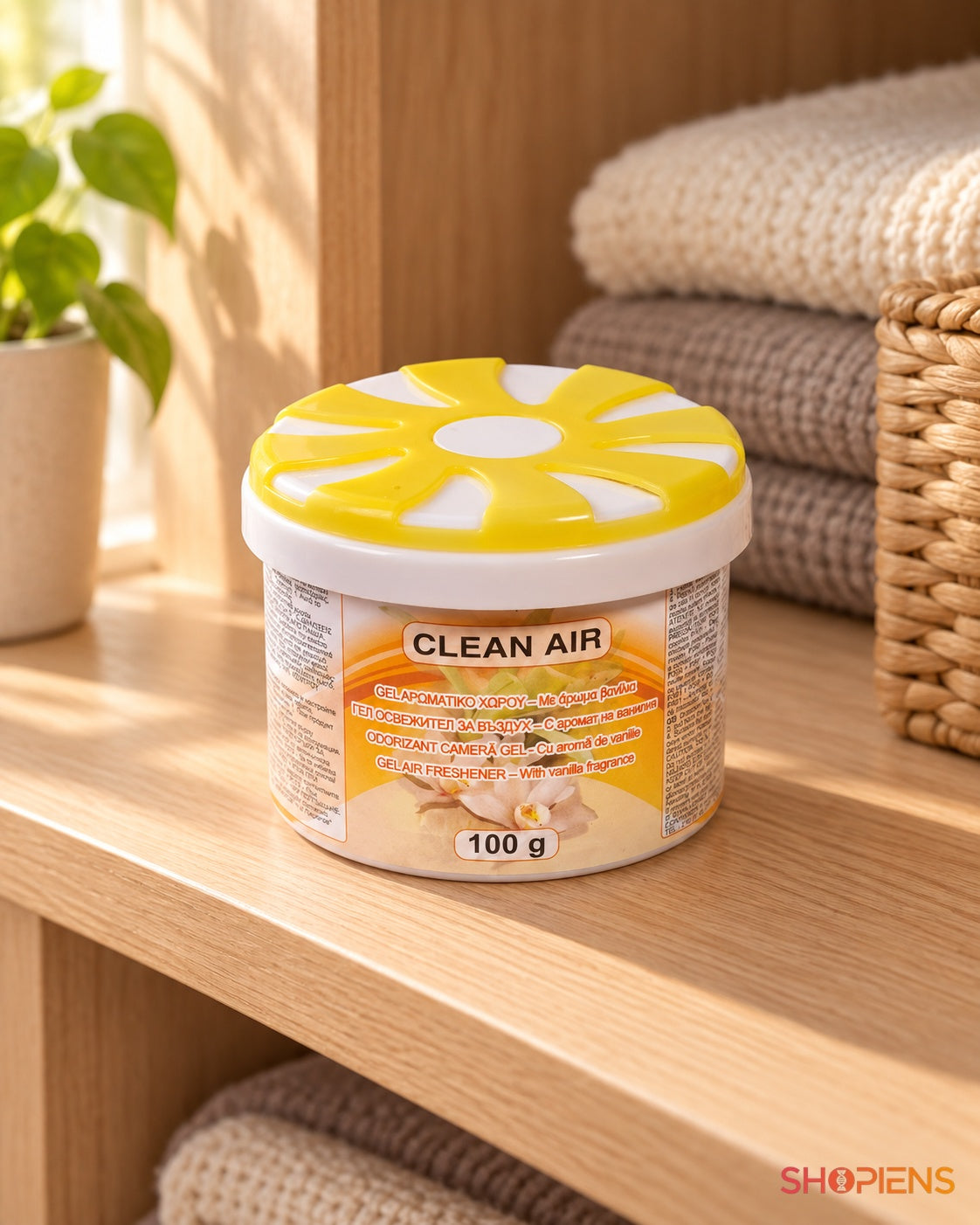 Parfum de cameră gel cu vanilie, 100 g – utilizare în dormitor – Shopiens