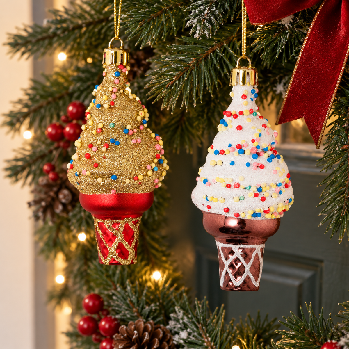 Set 2 Ornamente Inghetata Pentru Brad, 11 Cm - in folosinta 2 - Shopiens