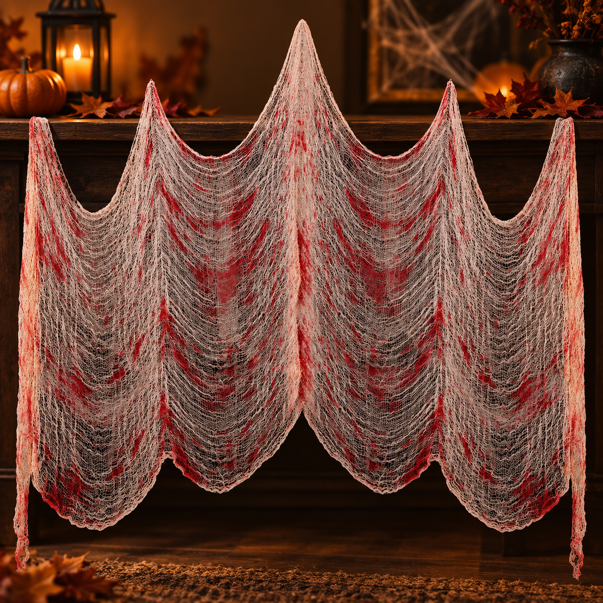 Tifon Cu Efect De Sange Pentru Decor Halloween, 76 X 185 Cm - Shopiens