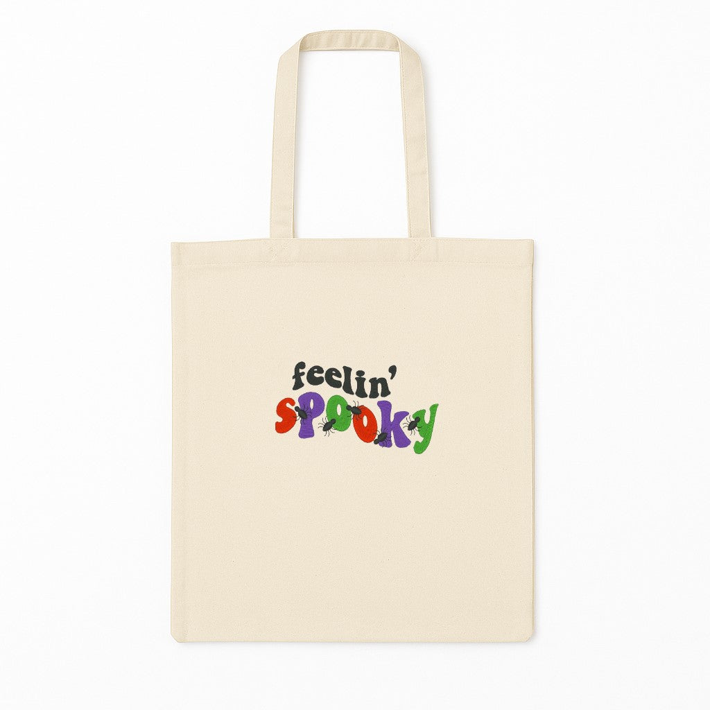 Tote Bag Brodat Feelin’ Spooky