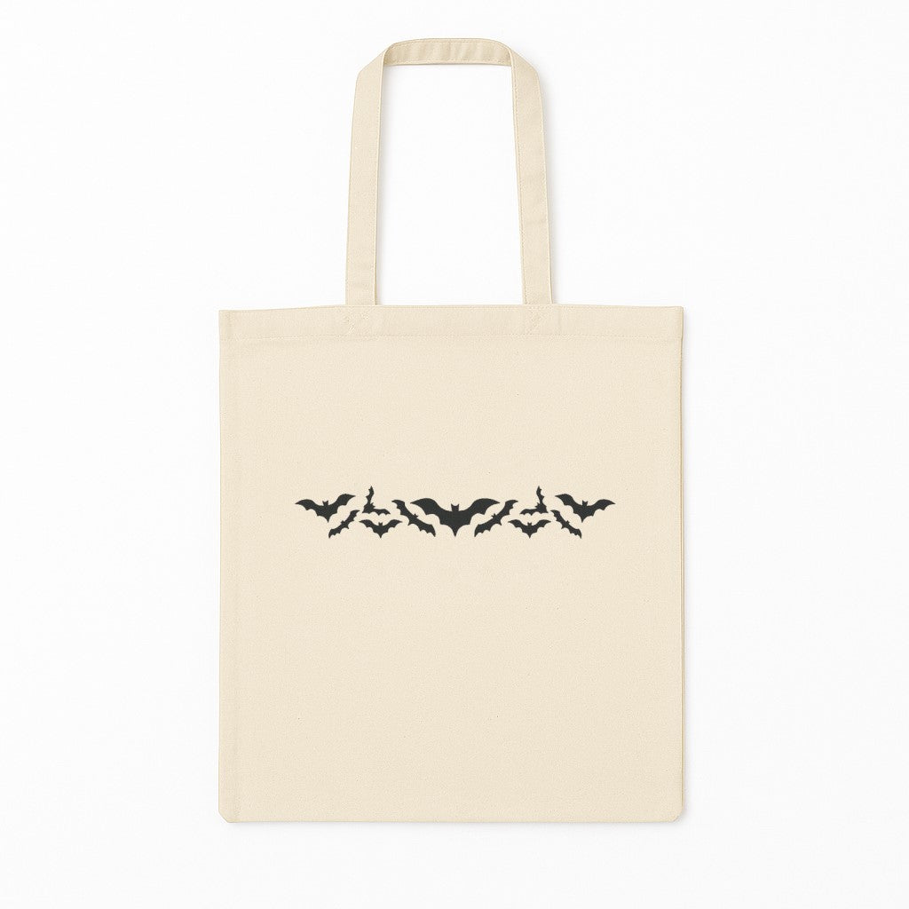 Tote Bag Brodat Halloween Lilieci Negri