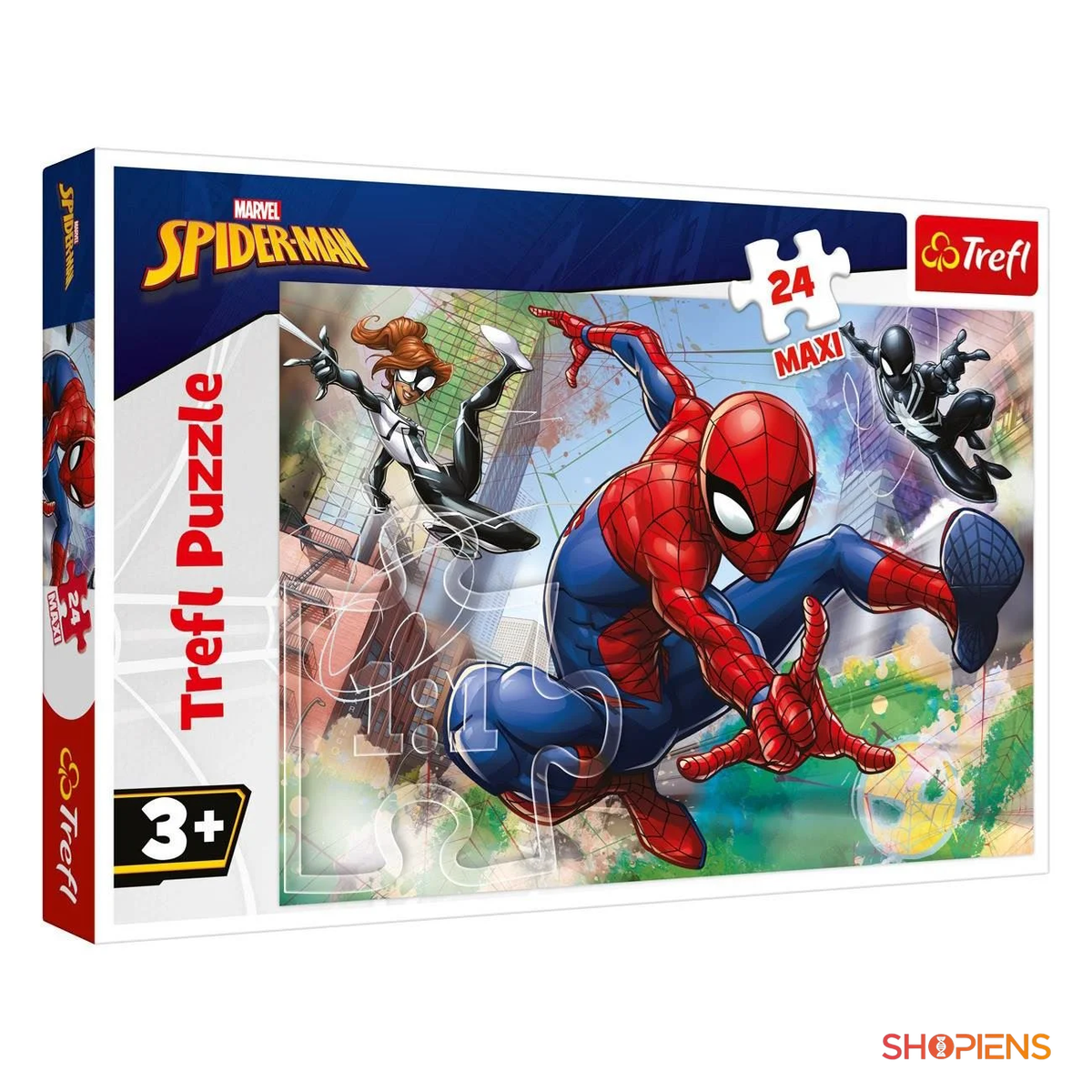 Puzzle Spider-Man și eroii, 24 de piese mari