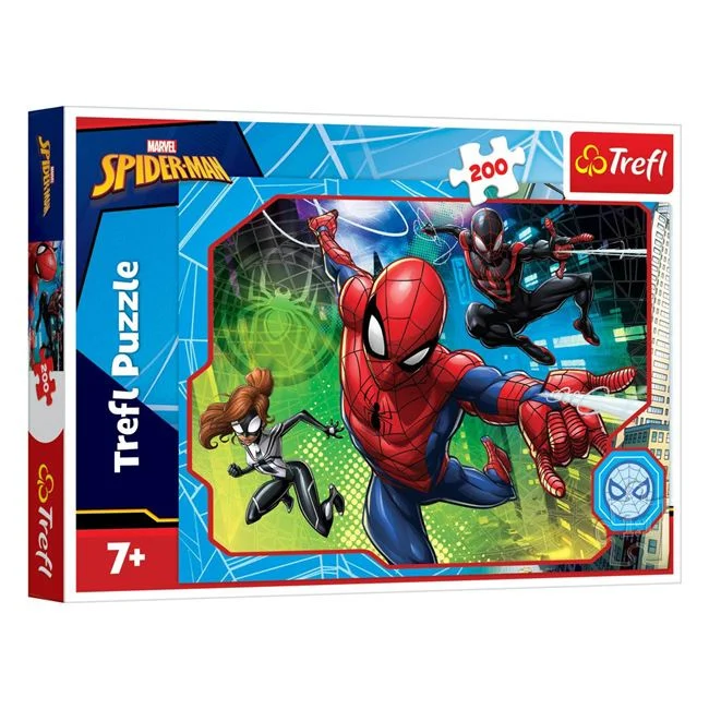 Puzzle Spider-Man cu eroi, 200 de piese