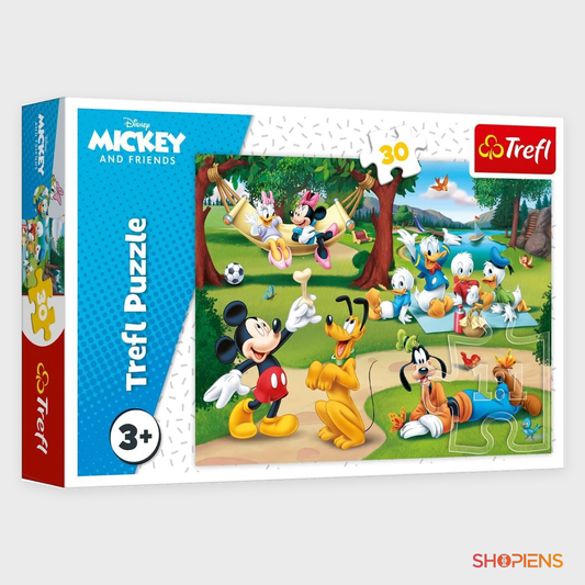 Puzzle Mickey Mouse și prietenii în pădure, 30 de piese