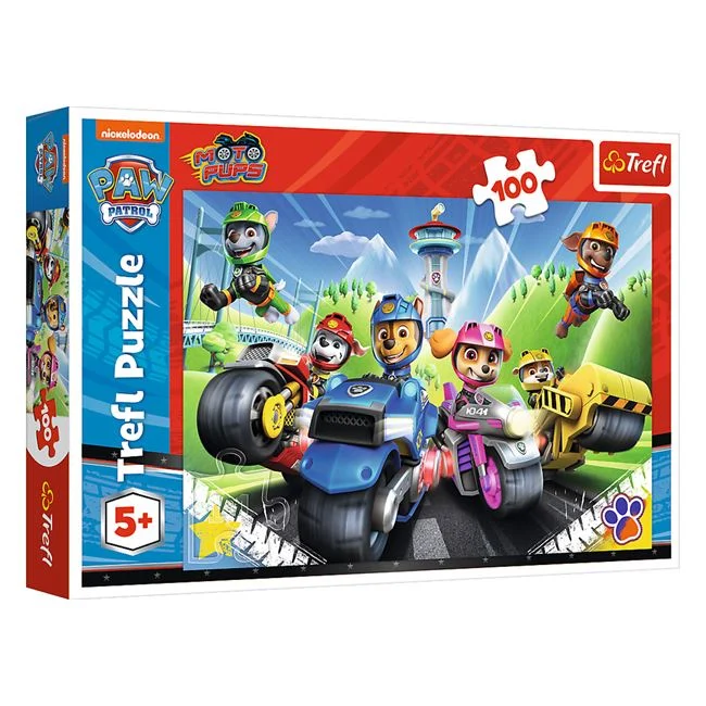 Puzzle Patrula cățelușilor cu vehicule, 100 de piese