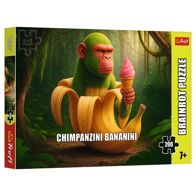Puzzle Brainrot Chimpanzini Bananini, 200 de piese