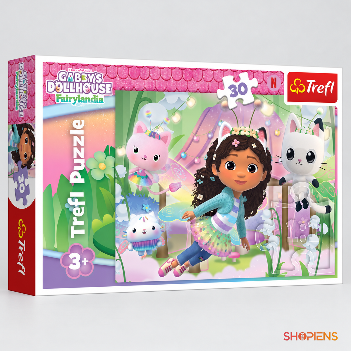 Puzzle Gabby zână și pisicuțe, 30 de piese