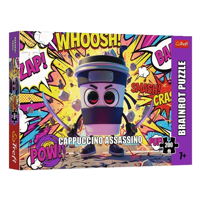 Puzzle Brainrot Cappuccino Assassino, 200 de piese