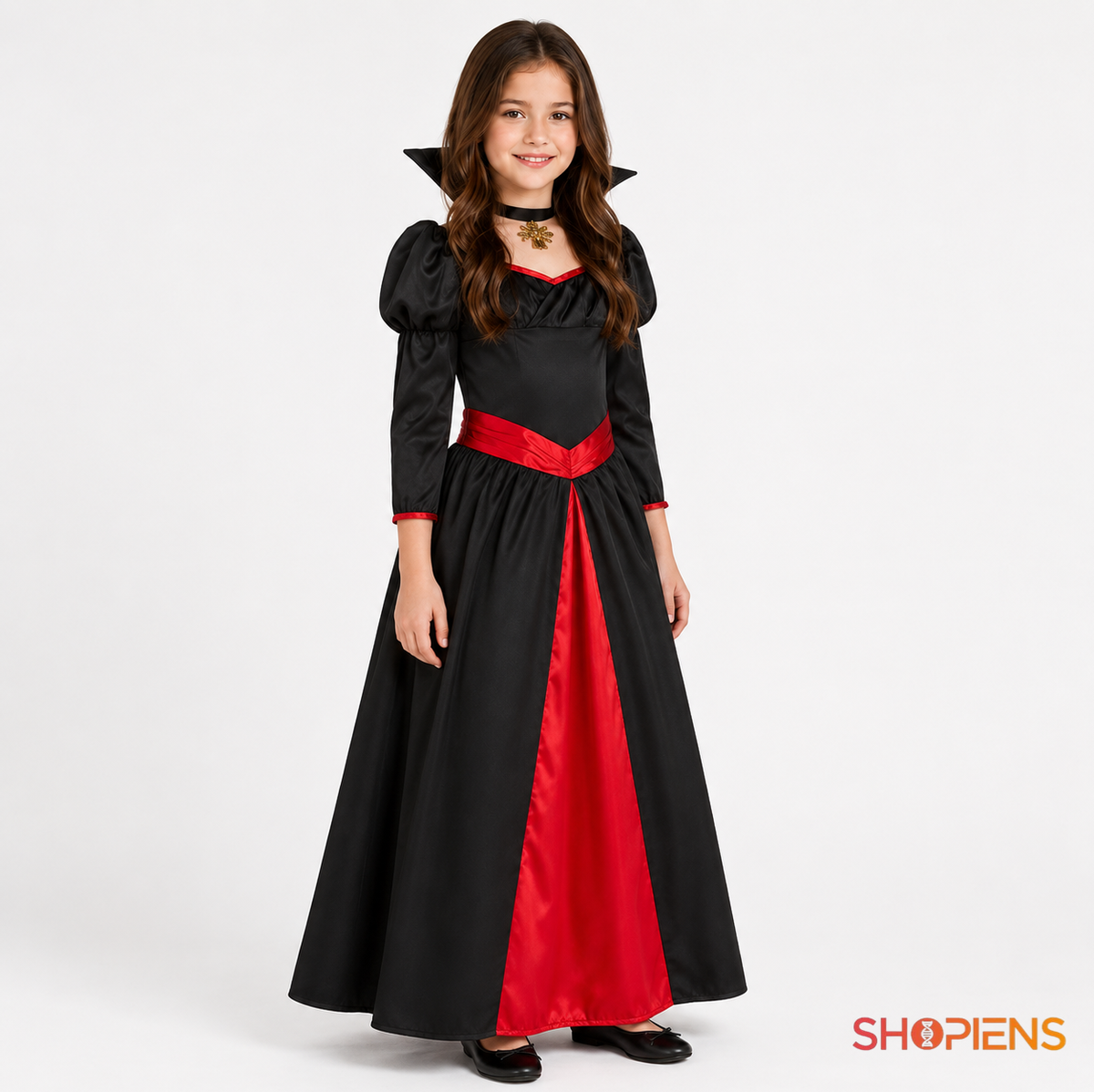 Vampirita Cu Rochie Lunga Si Colier Pentru Fete, 14 Ani - imaginea 1