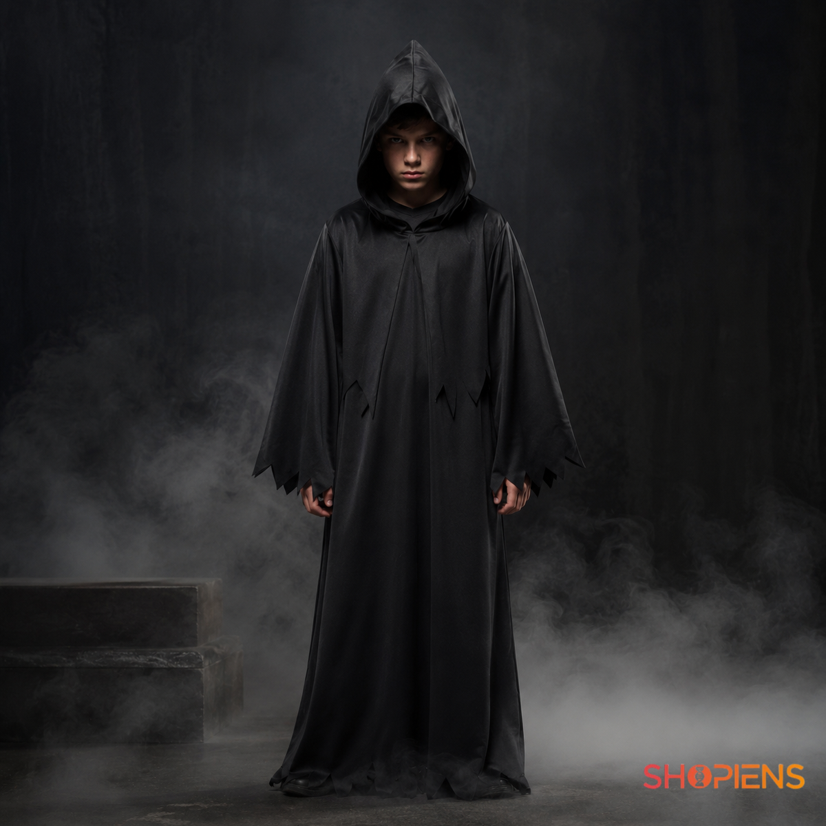 Grim Reaper: Costum Cu Gluga Pentru Baieti, 14 Ani - imaginea 1