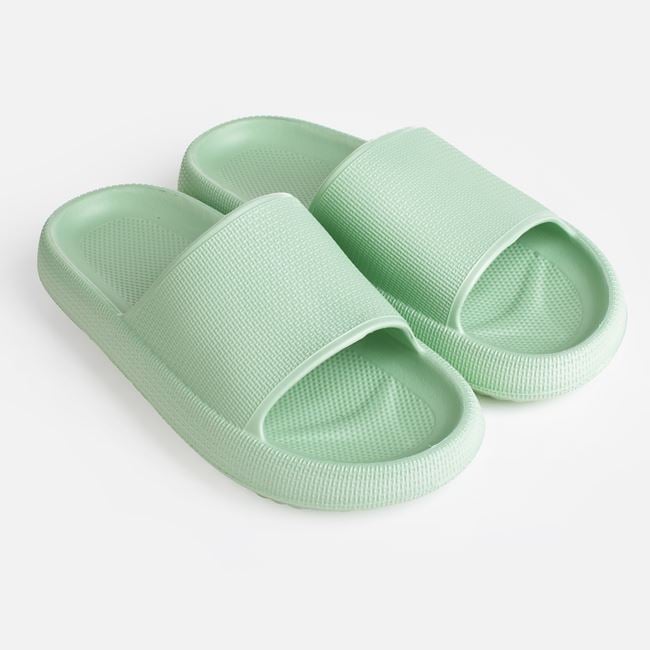 Papuci Dama Verde Menta Cu Design Minimalist