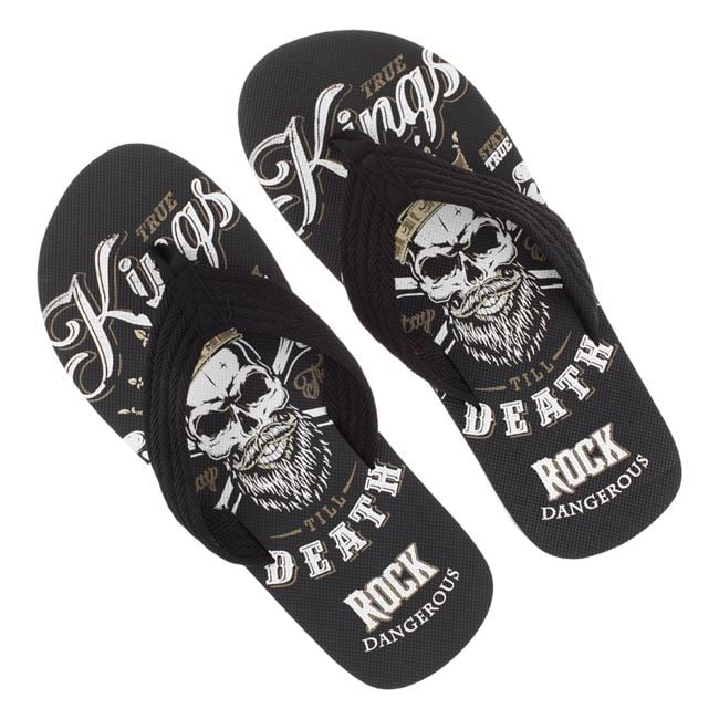 Slapi Barbati Negri Cu Craniu Si Text Rock