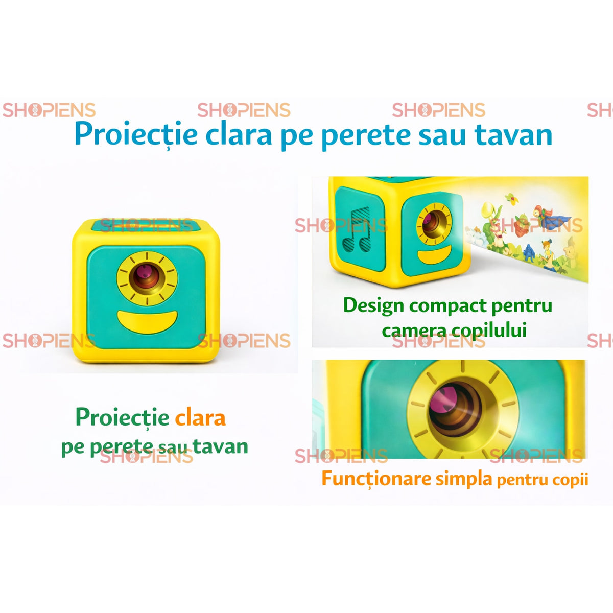 Proiector cu povești, cadou pentru copii de Crăciun