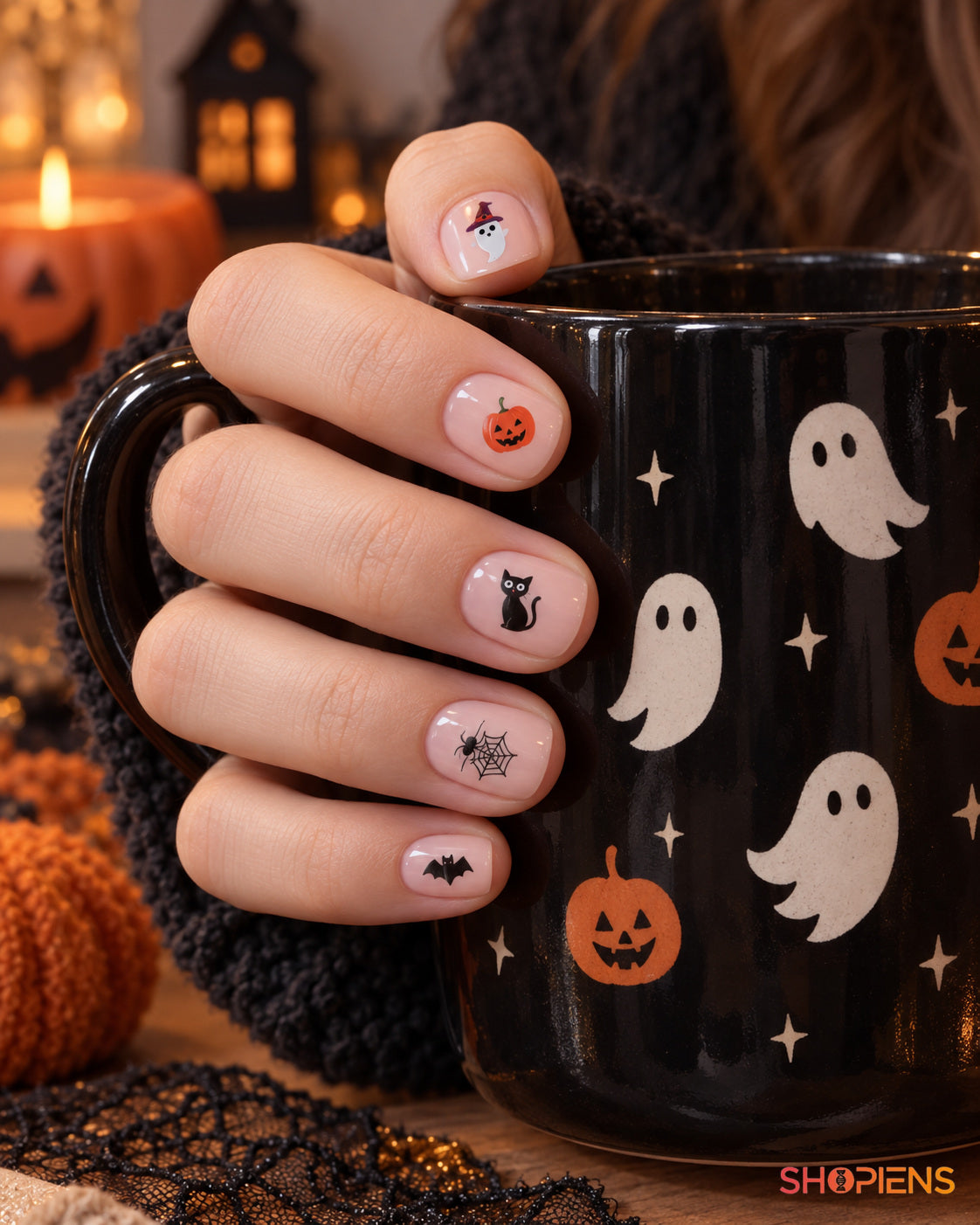 Autocolante Unghii Halloween, 50 Bucăți