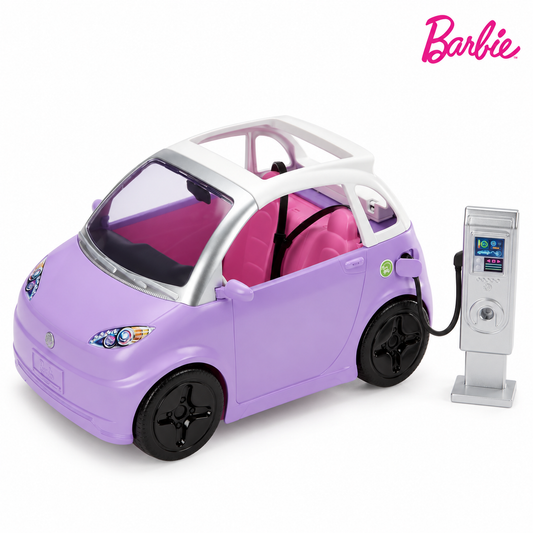 Automobil Barbie decapotabil cu stație de încărcare | Shopiens
