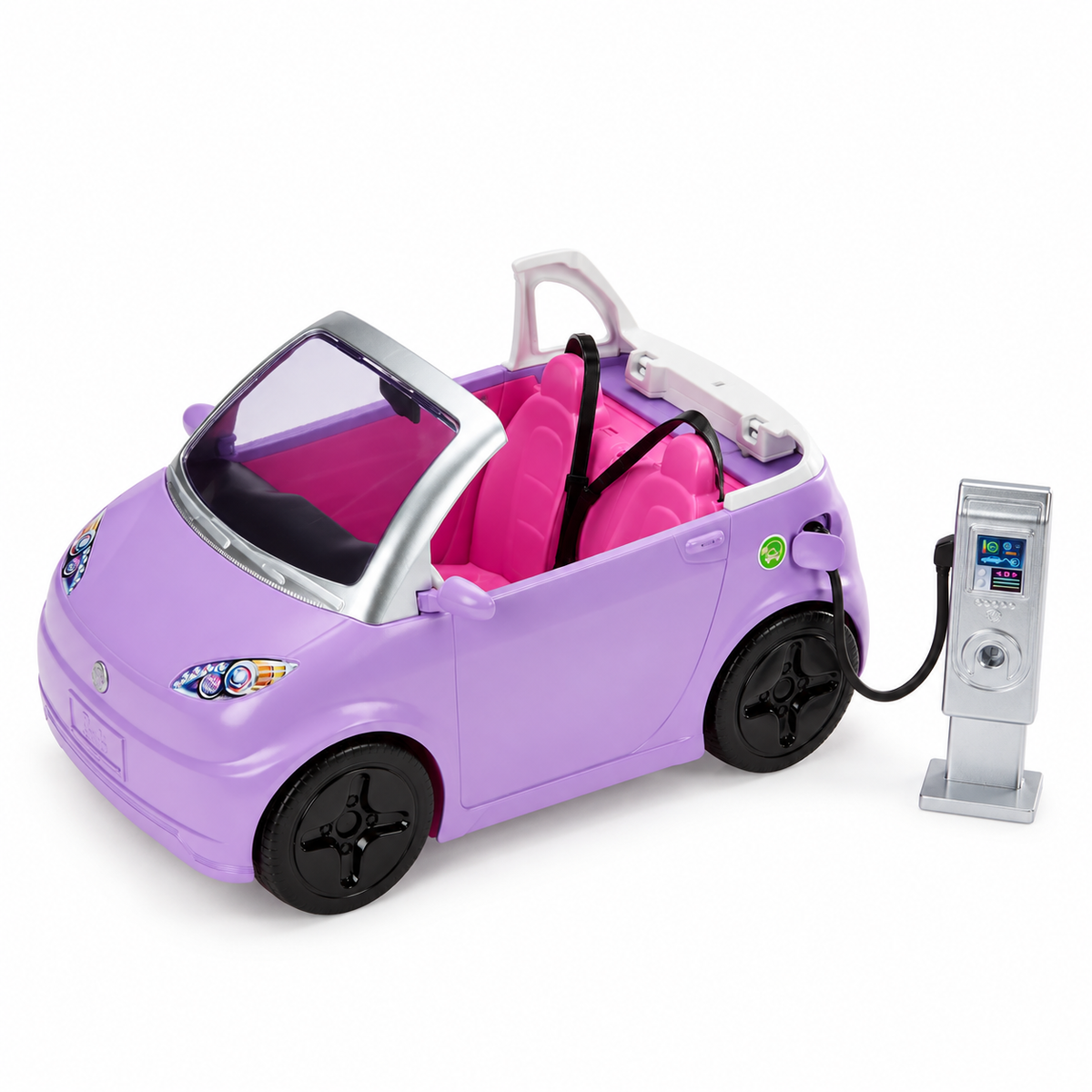 Automobil Barbie decapotabil cu stație de încărcare | Shopiens
