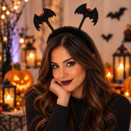 Bentita Pufoasa Cu Lilieci Mobili De Halloween - in folosinta 1 - Shopiens