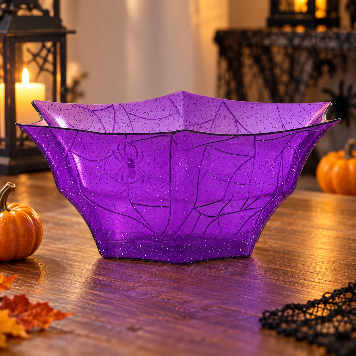 Bol Mov Cu Panza De Paianjen Pentru Halloween, 29 Cm - lifestyle principala - Shopiens