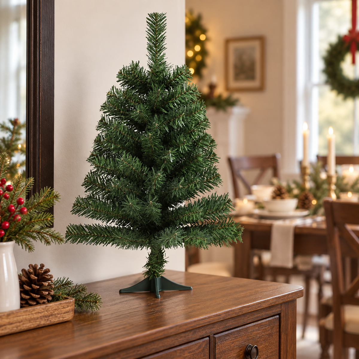 Brad De Craciun Verde Pentru Birou, 60 Cm - in folosinta 1 - Shopiens