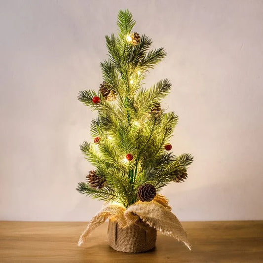 Bradut De Masa Cu Conuri Si 40 LED, 40 Cm - lifestyle principala - Shopiens