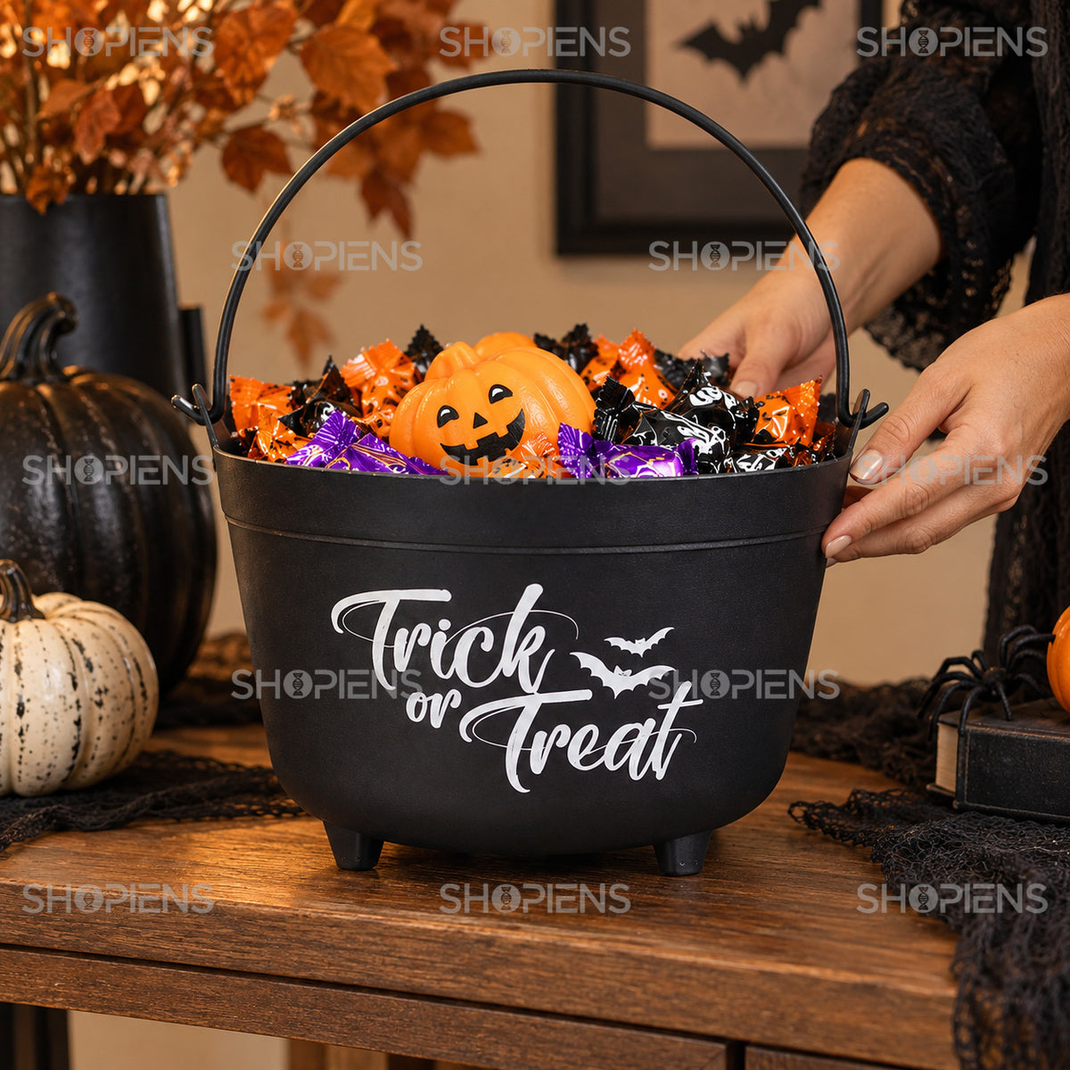 Ceaun Negru Trick Or Treat, 29 Cm