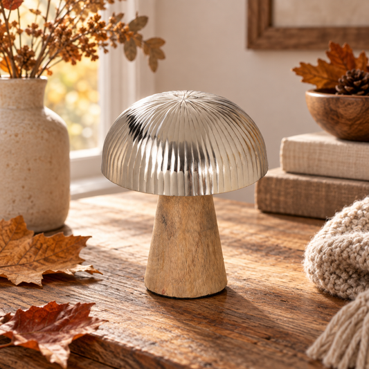 Ciuperca Decorativa Cu Palarioara Argintie, 10,5 Cm - lifestyle principala - Shopiens
