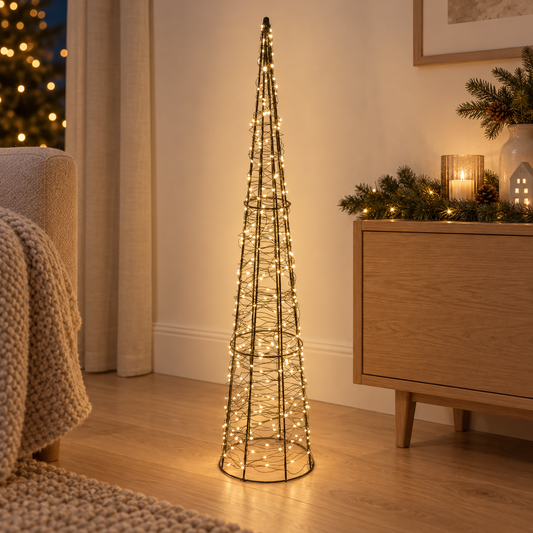 Con luminos de Crăciun cu 300 LED-uri și 8 funcții, 80 cm | Shopiens
