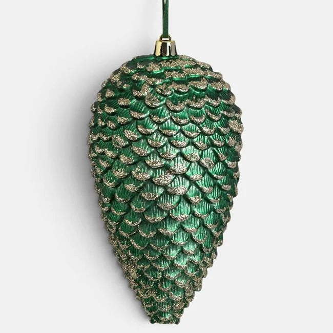 Con verde cu glitter șampanie, 18 cm, vedere produs | Shopiens®