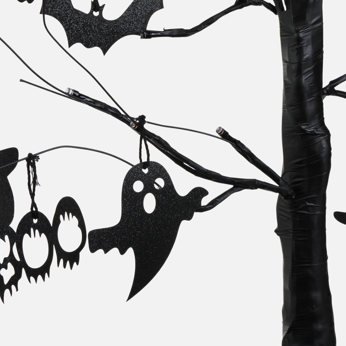 Copac Negru Cu LED-uri Si Figurine Halloween, 60 Cm - Shopiens