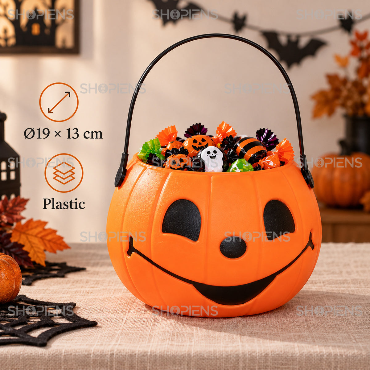 Coș Dovleac Zâmbitor Trick Or Treat
