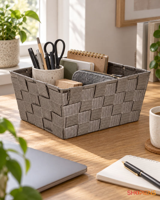 Coș Taupe pentru Accesorii și Textile Mici