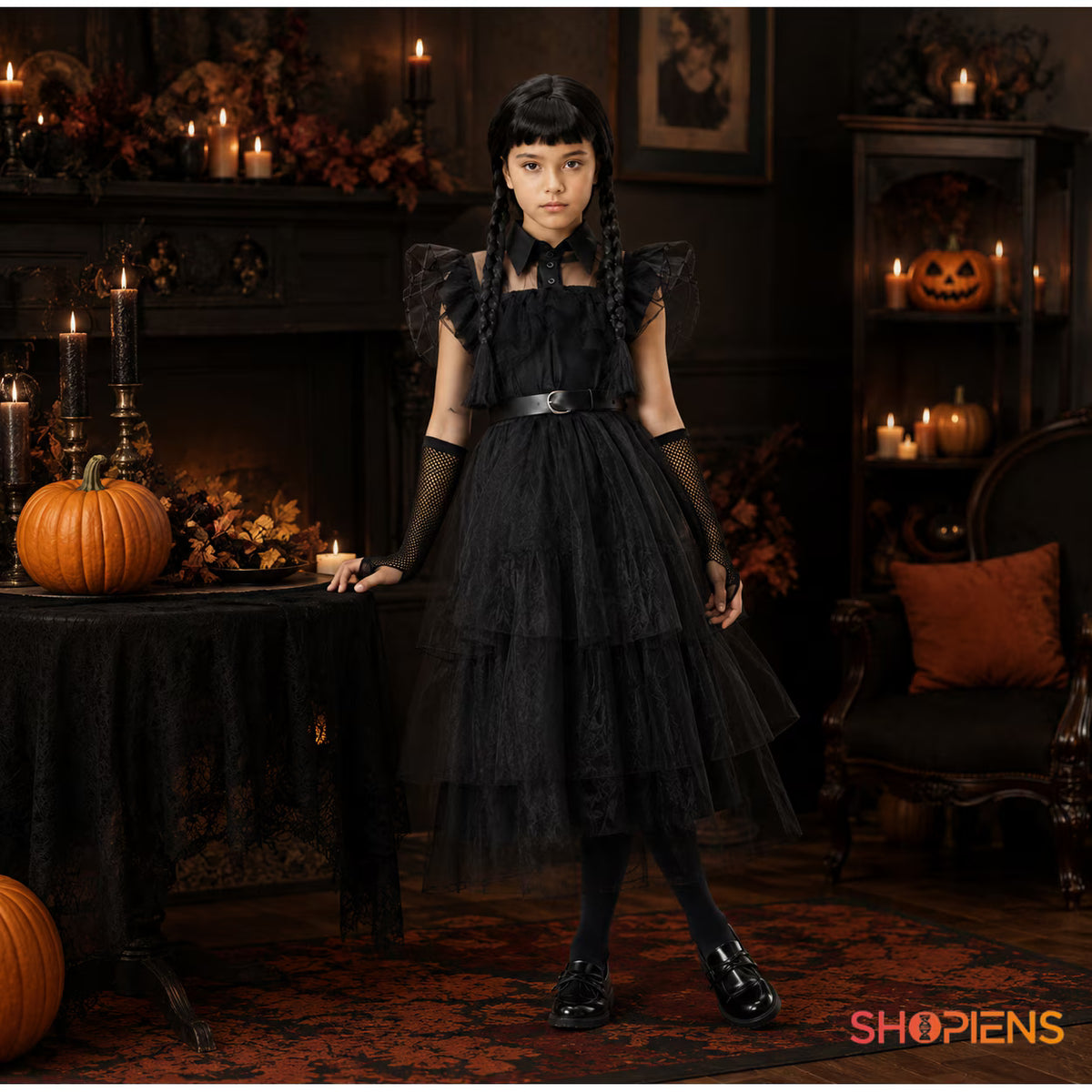 Costum Gothic Pentru Fete, 8 Ani