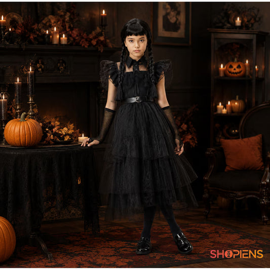 Costum Gothic Pentru Fete, 8 Ani