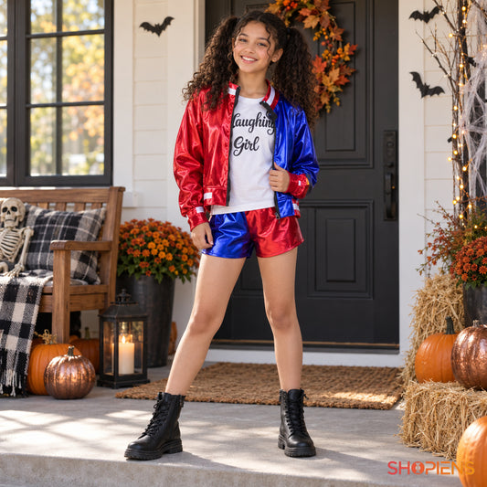 Ținută Harley Quinn De Halloween, 12–14 Ani